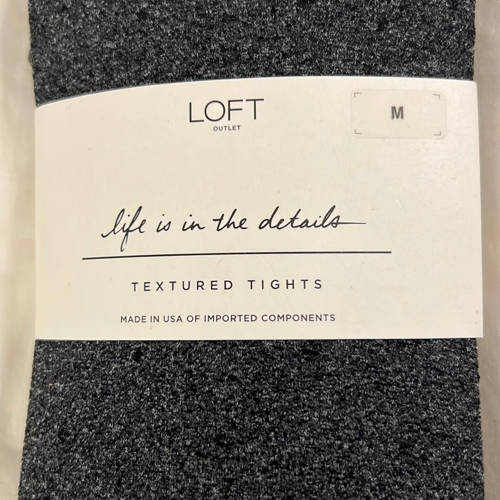 Loft medium textured tights nwt